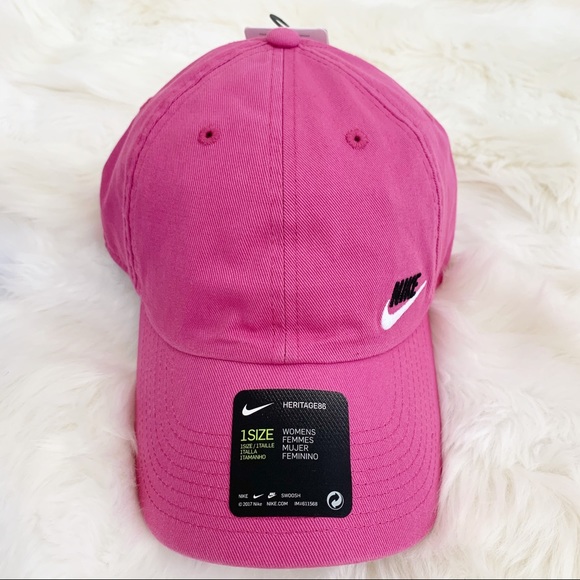 ✔️ NIKE Tennis Hat Heritage Cap New Baby Blue Pink - Picture 3 of 5